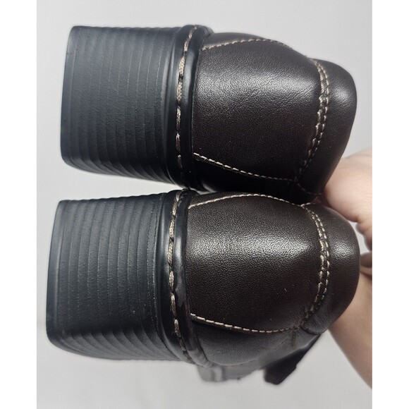 Josef Seibel Monk Strap Loafers Womens 37 US 6 Brown Square Toe 2" Block Heel - Picture 11 of 15